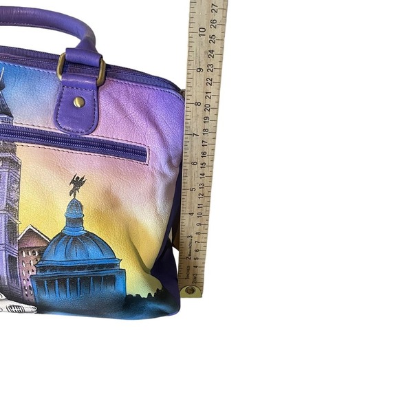 Sukriti NWT Hand Painted London Scene Bag Large Tote Bag - Picture 7 of 11